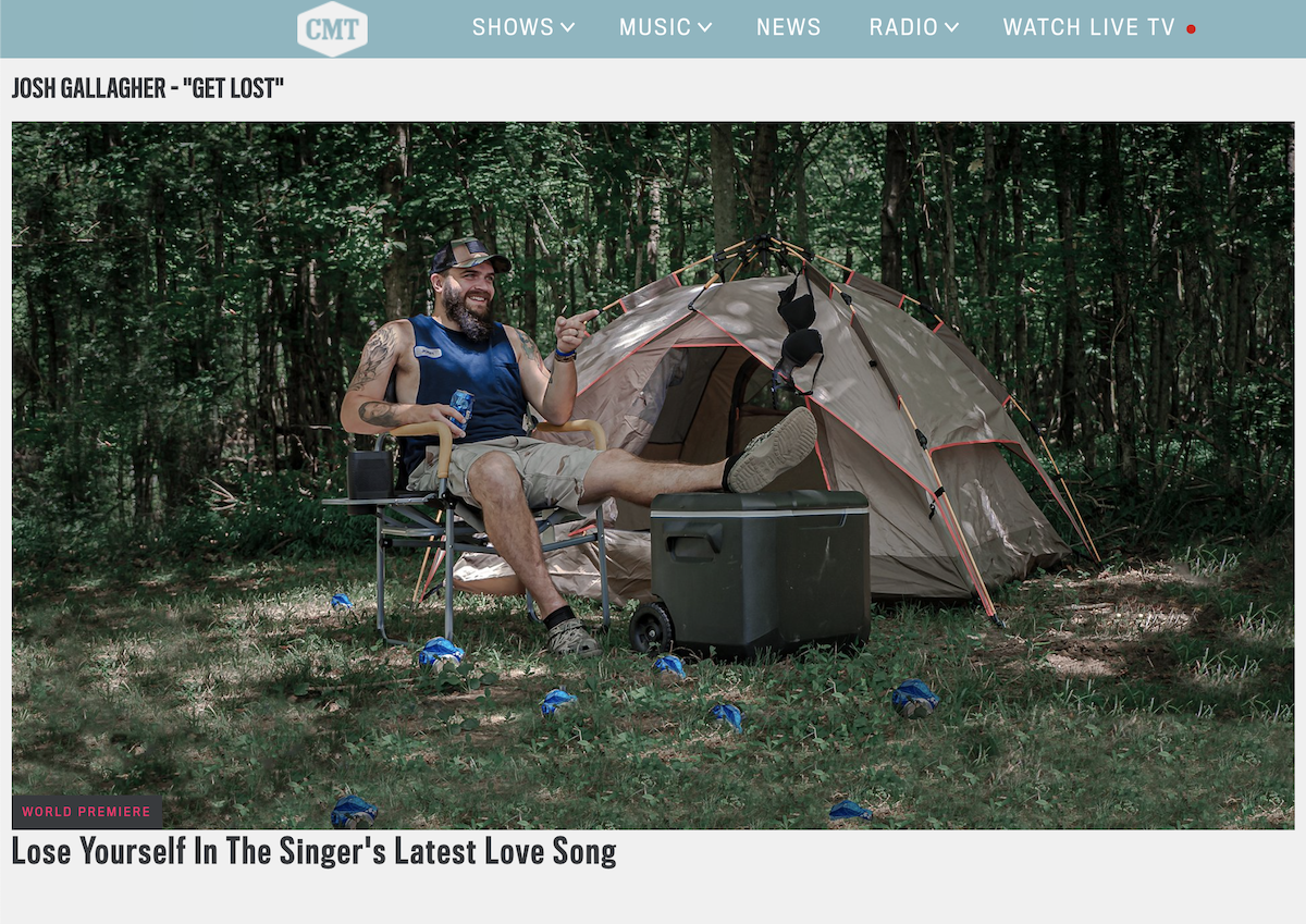 CMT premiere of Josh Gallagher Get Lost